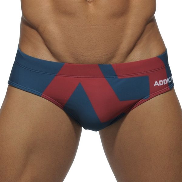 

arrival mens swimming trunks fashion brand designer antiglare printing professional swimwear briefs boxer male 220620