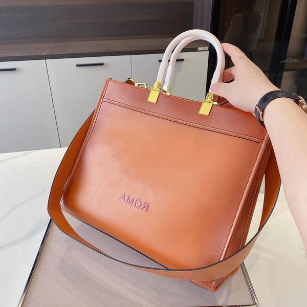 

designer roma peekaboo series tote bag italy letters embossing leather handbags women large shopping luxurys shoulder handbag crossbody