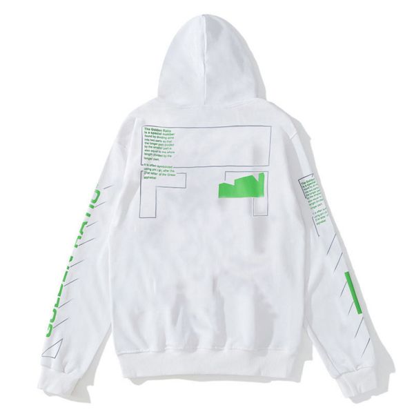 

mens luxury offs classic sweatshirts fashion brand hoodie designers letter pullover back oil paint arrow x men women t shirt hoodies jacket, Black