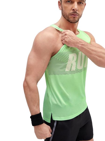 

men letter graphic sports tank a4kj#, White;black