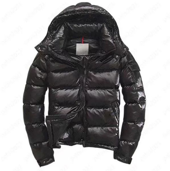 

monclair designer mens down jacket france brand winter jacket men and women couples detachable hooded thick warm jacke, Black