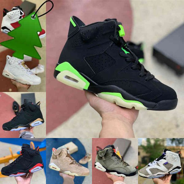 

2022 jumpman electric green 6 6s mens high basketball shoes flint carmine dmp unc black infrared british khaki tinker oregon ducks carmine