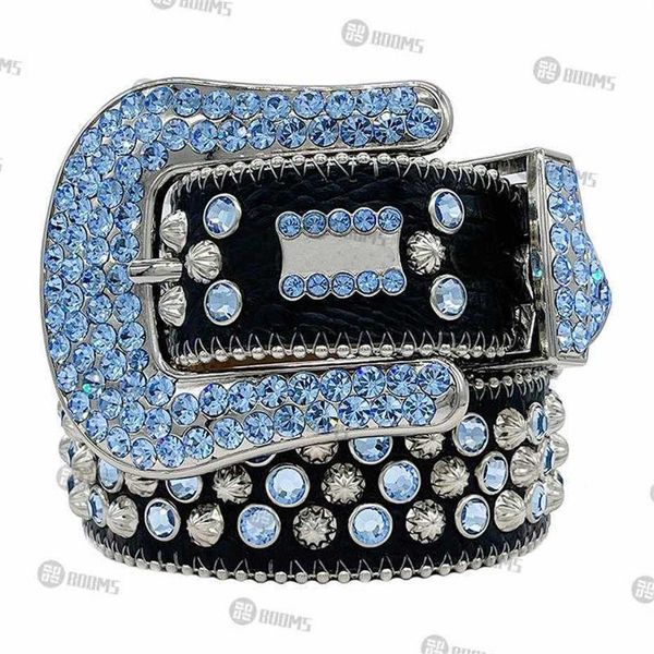

2021 designer belt bb simon belts for men women shiny diamond belt black on black b259y, Black;brown