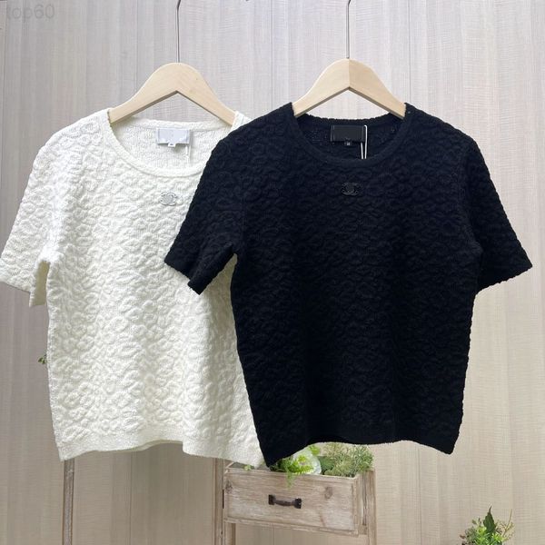 

women's t-shirt designer xiaoxiangfeng ~ cattle goods new fashion three-dimensional pattern in spring and summer short sleeve flower bu, White