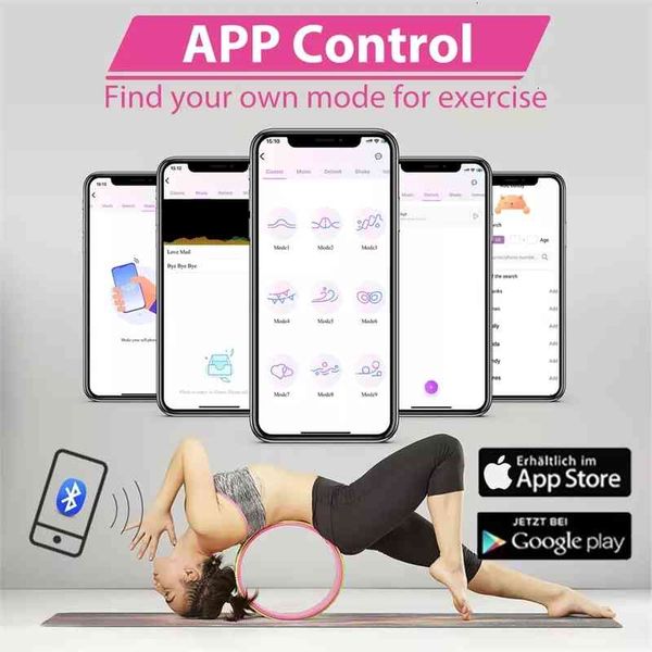 Giocattoli sessuali masager giocattolo giocattolo massager app telecomando cono vagina palline vibratore vibrante uovo ridotto vaginale shrink-spot stimolazione giocattoli per donna qhuf lx3y