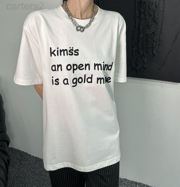 

women's t-shirt designer 22 spring and summer new niche creative letter printed round neck loose thin 100 with short sleeve t-shirt fng, White