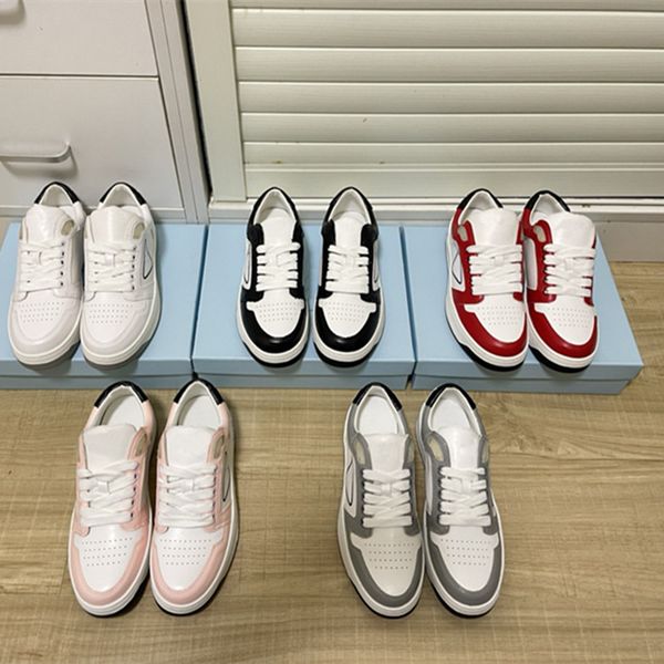 

ups 2022 new downtown leather sneakers sports shoes white black blue red casual shoe platform chunky trainer triangle sneaker ootd