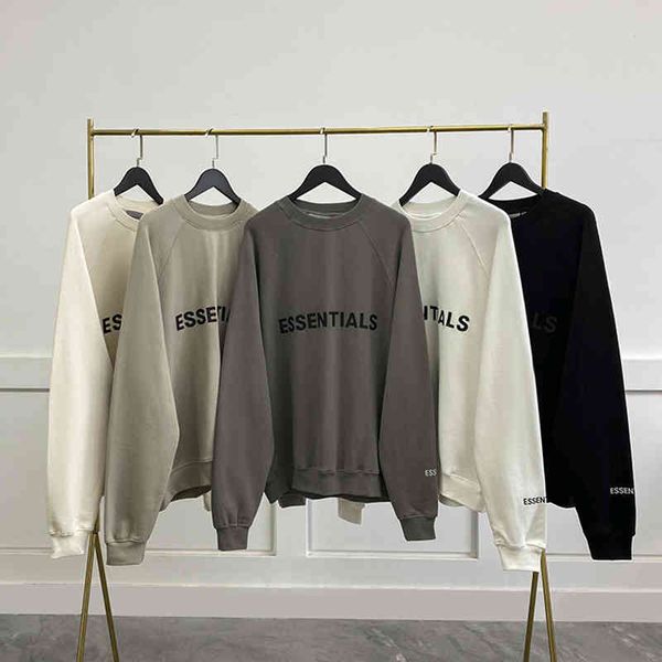 

hoodies fashion brand essentials sweatshirt 100% cotton hoodies autumn and winter high street loose hip hop men women sweater pullover, Black