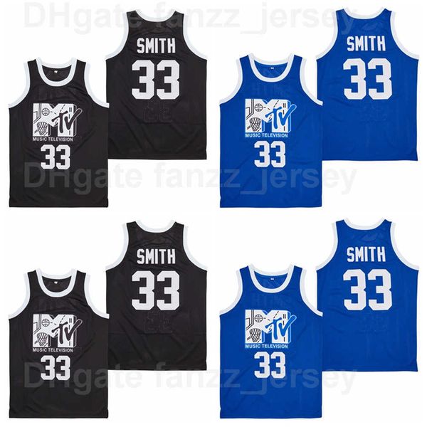 

movie basketball music television #33 will smith jerseys mtv first annual rock n jock bball hipÂ hop breathable high school hiphop blue black