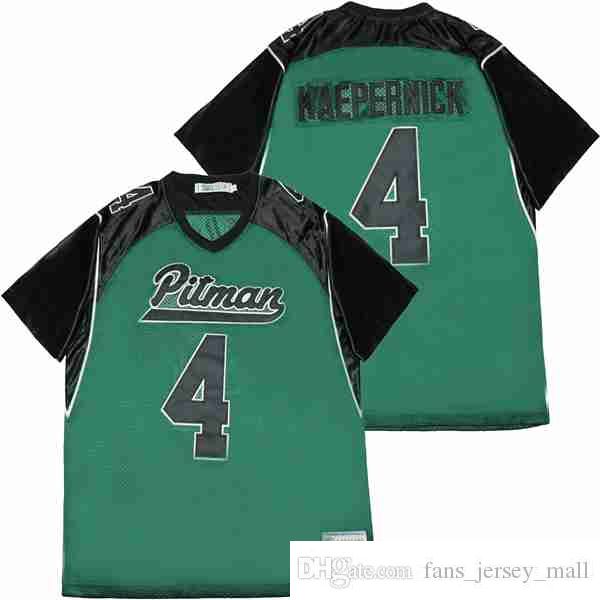 

4 colin kaepernick highs chool football jersey movie stitched jerseys, Black