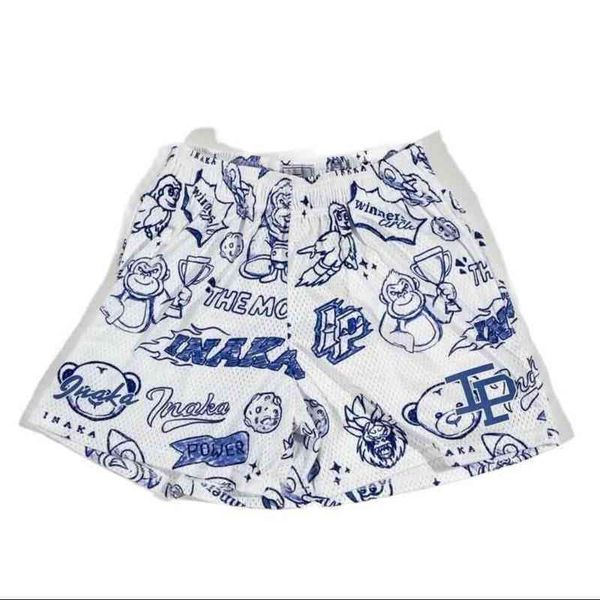 

zhcth store inaka shorts men women power gym basketball mesh ip, White;black