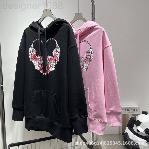 

women's hoodies & sweatshirts designer [correct version]gv family 22 new year of the tiger double sweater men and women's same aut, Black