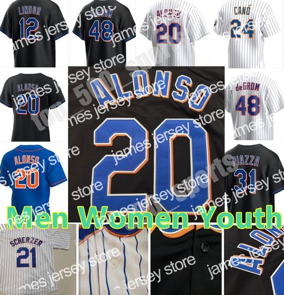 

james custom 21 max scherzer baseball jersey chris bassitt javier baez starling marte pete alonso eduardo escobar jacob degrom francisco lin, Blue;black