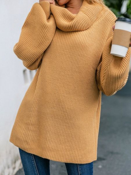 

simplee draped collar lantern sleeve sweater w1cg#, White;black