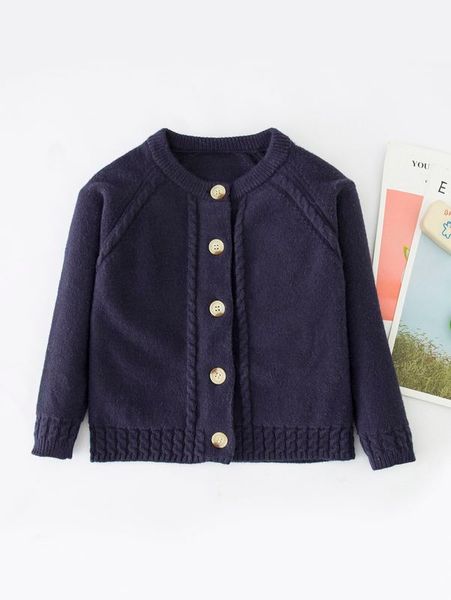 

toddler boys cable knit raglan sleeve cardigan she01, Blue