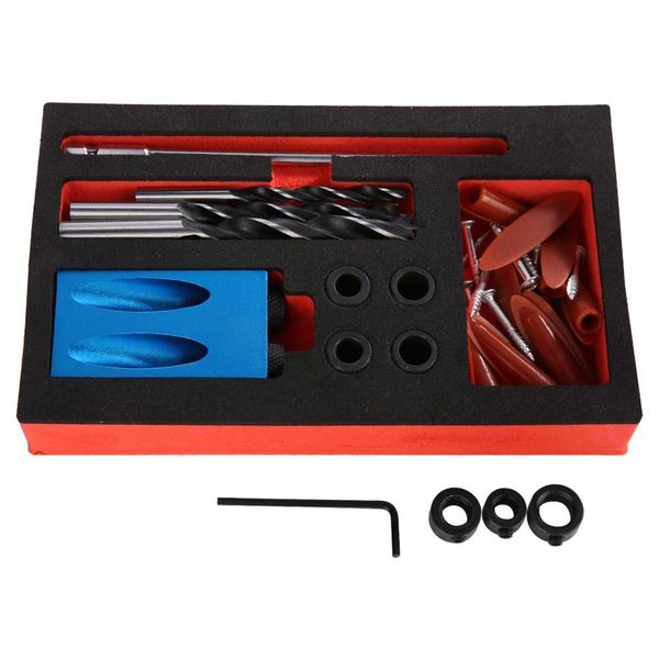 

15 degree hole angle drilling locator aluminium woodworkers guide wood hand tools