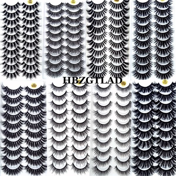 

2 10 pairs 100 real mink eyelashes 3d natural false lashes soft eyelash extension makeup kit cilios 220524
