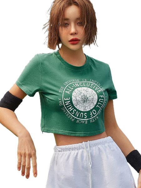 

dazy slogan print crop tee d0e4#, White