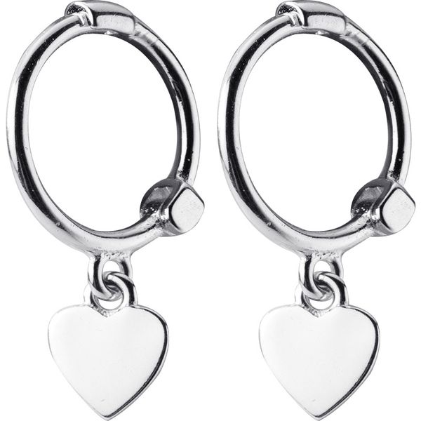 

solid 925 sterling silver charm female accessories heart earring handmade accessory korean bohemian earrings china low price personality who, Golden