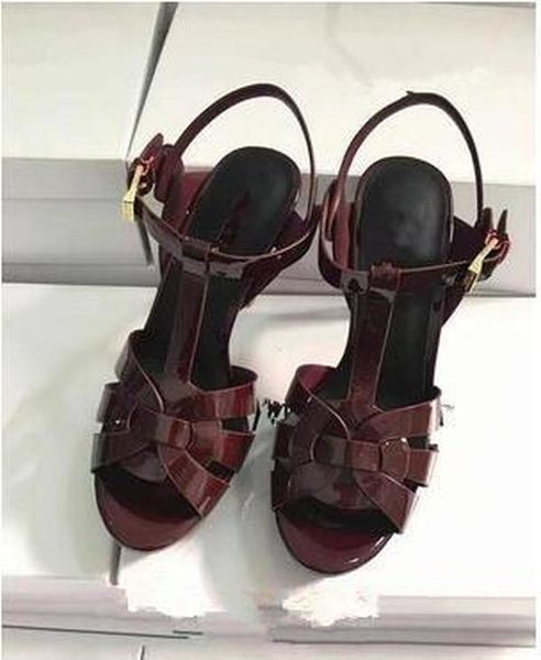 

custom celebrity shoes tribute patents leather gladiator sandals yslity nwh, Black