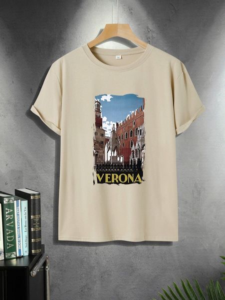 

men building & letter graphic tee d7lv#, White;black