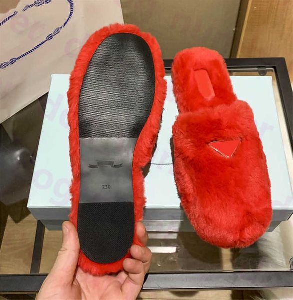 

classic letters home shoes womens winter autumn wool slippers household bedroom l soft warm comfortable slipper slider sandals woolen, Black