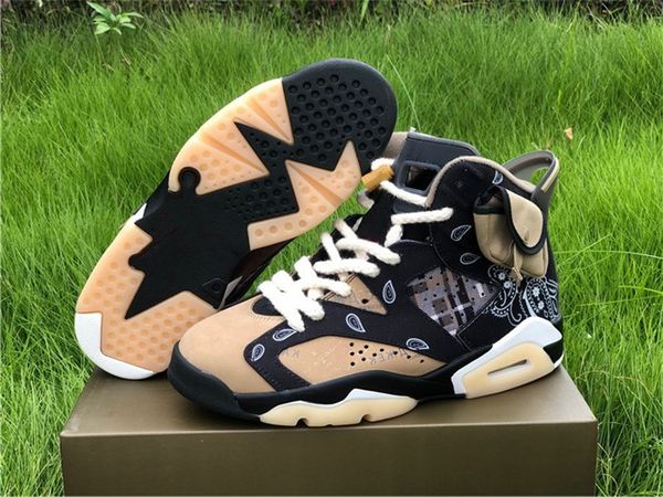 

6 vi floral mens basketball shoes jumpman 6s bandanna sports sneakers ship with size us7-13