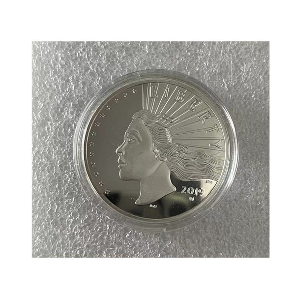 

america gift eagle steel commemorative coins collection material home decoration crafts souvenirs liberty coin great gifts