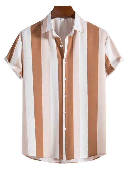 

men block striped shirt 29jj#, White;black