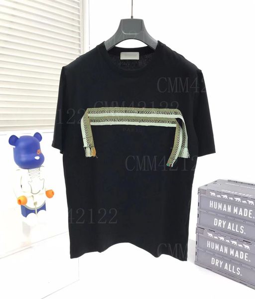 

fashion mens t shirt designer tees for men women tshirt 2022 clothing black white tees short sleeve man woman shirts casual hip hop streetwe, Black;brown