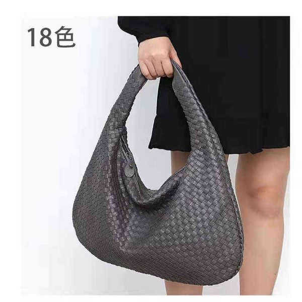 

woven bag fashion women's crescent handmade single shoulder hand