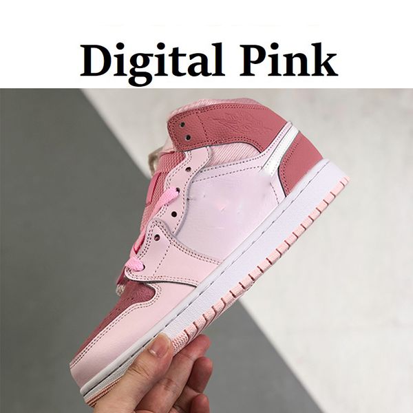 

digital pink jumpman 1 1s high og stage haze basketball shoes a1lkss059 designer university blue unc black bred toe light smoky grey