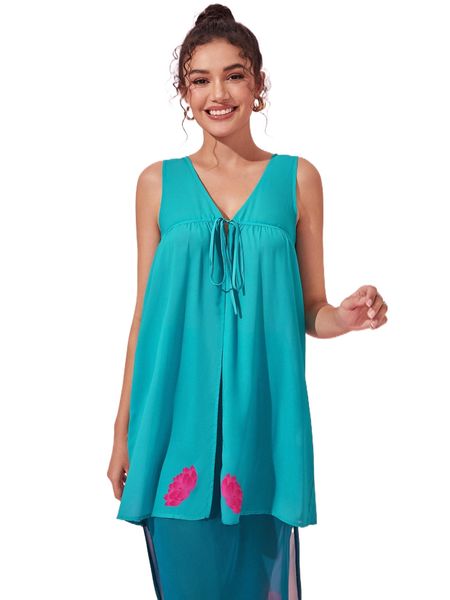 

x shelby floral print tie front blouse o2od#, White