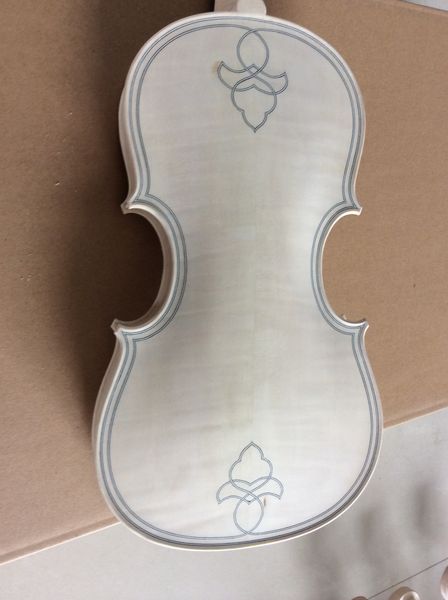

unvarnished white maggini violin violin parts body and neck