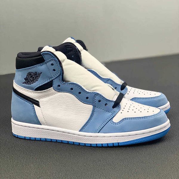 

1 og university blue white black men women basketball shoes 1s mens ladies sports sneaker trainerqjpd