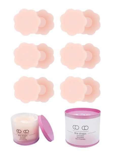

6pairs silicone nipple cover x2es#, Black;red