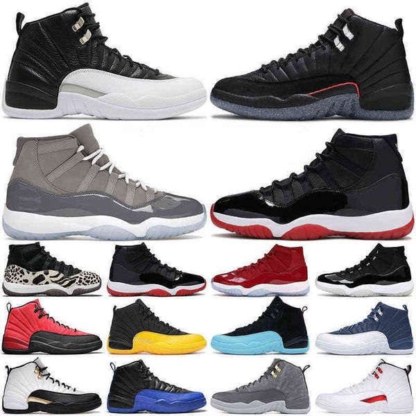 

basketball shoe men women outdoor shoes 12s 12 playoffs royalty taxi reverse flu game the master university gold 11s cool grey cap and gown, Black