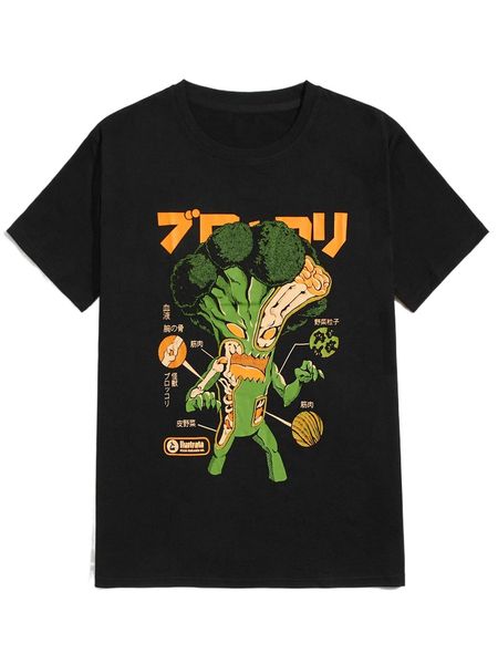 

romwe x ilustrata guys cartoon graphic tee z8hk#, White;black