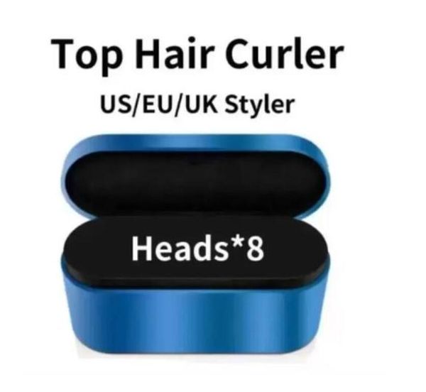 Multi-funcional modelador secador de cabelo automático curling ferro estilo dispositivo caixa de presente para ferros ásperos e normais dropship fúcsia ouro azul ds