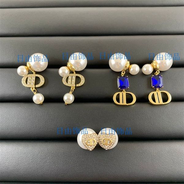 

20% off 2022 jewelry family earrings new letter tassel pearl women's fashion personality cool earrings, Golden