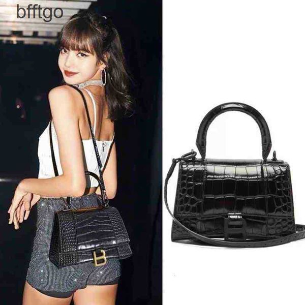 

handbags balencigas crossbody bags b hourglass home 2022 versatile women's net red mini crocodile single shoulder messenger
