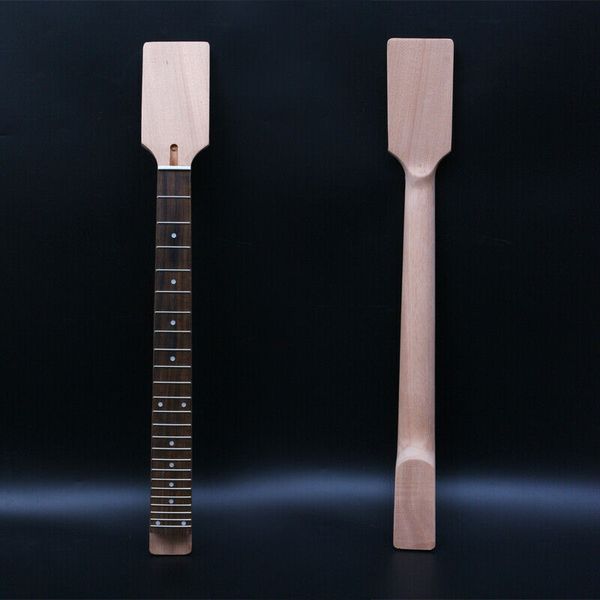 

paddle mahogany guitar neck 24fret 24.75inch rosewood dot inlay set in #d5