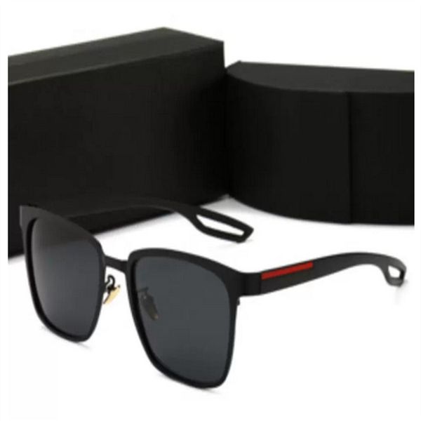 

mens designer sunglasses women luxury sun glasses plated square frame brand retro polarized fashion goggle highly quality 6 color 310a, White;black