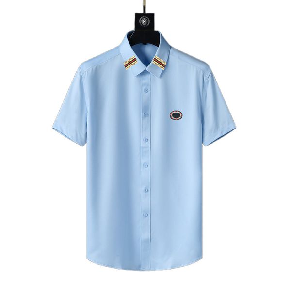 

mens dress shirts 2022 business fashion casual long sleeve plaid designers shirt brands men spring solid color formal luxury clothing spring, White;black