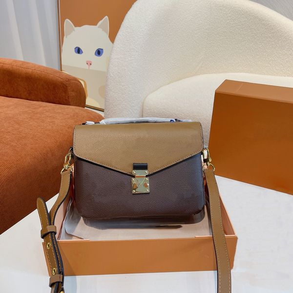 

embossing flower luxury designers bag pochette men and women handbag messenger bags genuine leather metis elegant womens shoulder crossbody