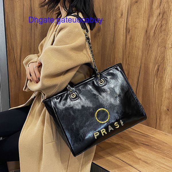 

women's classic luxury handbags evening bags ch designer metal letter badge tote bag small mini body leather beach handbag large female