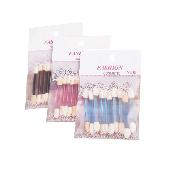

individual packing disposable brush double-end eye shadow applicator eyeshadow stick eyeliner brushes sponge tool nail mirror powder brush