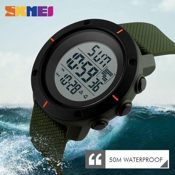 Orologi da polso Reloj Militar Zegarki Orologi sportivi da uomo Cronografo multifunzione Resistente all'acqua Sveglia Data Orologio da polso digitale Man Cloc