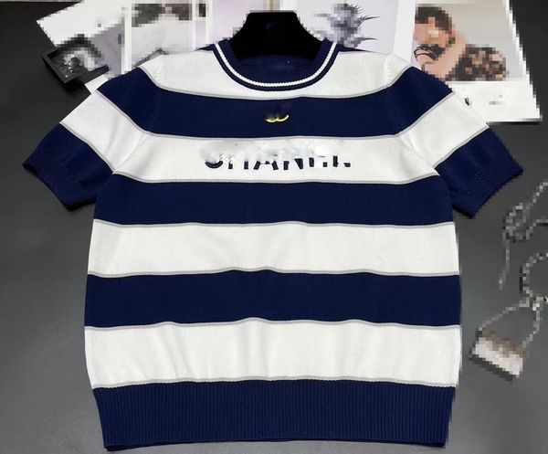 

206 2022 spring autumn brand same style sweater short sleeve crew neck pullover fashion womens clothes womens weini, White;black