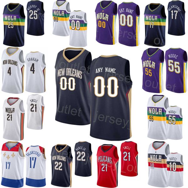 

print edition basketball association kira lewis jr jersey 13 willy hernangomez 9 trey murphy 25 garrett temple 41 daniels 11 larry nance jr, Black;red